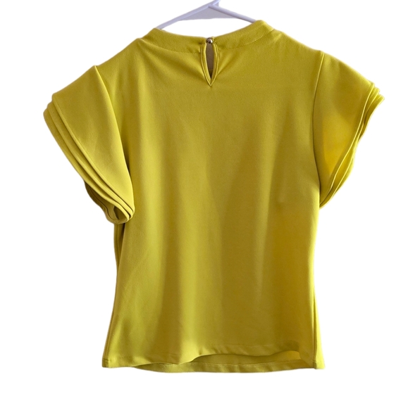 PARADISO Citrus Yellow Bling Blouse - Picture 5 of 8